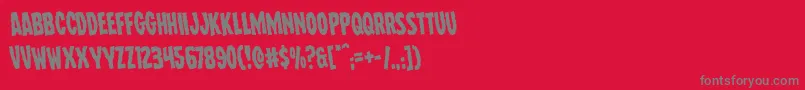 Wolfbrothersrotate Font – Gray Fonts on Red Background