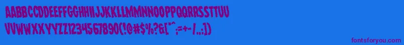 Шрифт Wolfbrothersrotate – фиолетовые шрифты на синем фоне
