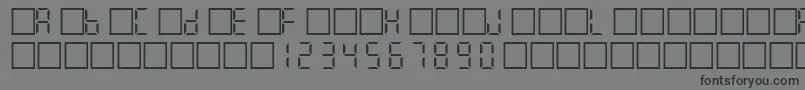 Filcd Font – Black Fonts on Gray Background