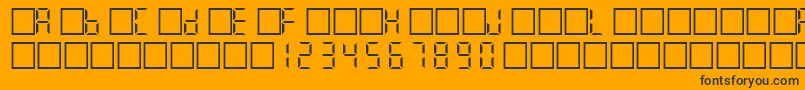 Filcd Font – Black Fonts on Orange Background
