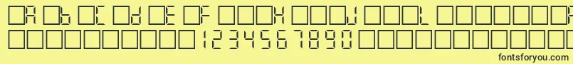Filcd Font – Black Fonts on Yellow Background