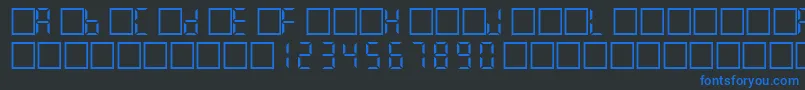 Filcd Font – Blue Fonts on Black Background