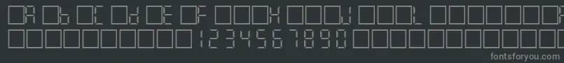 Filcd Font – Gray Fonts on Black Background