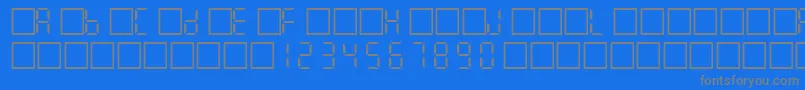 Filcd Font – Gray Fonts on Blue Background