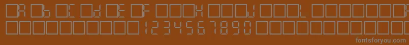 Filcd Font – Gray Fonts on Brown Background