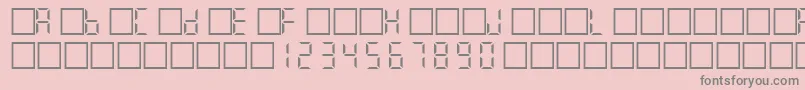 Filcd Font – Gray Fonts on Pink Background