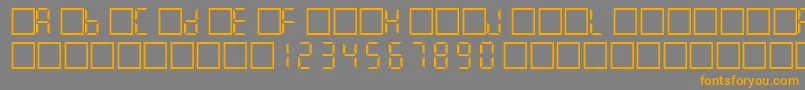 Filcd Font – Orange Fonts on Gray Background
