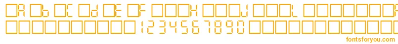 Filcd Font – Orange Fonts on White Background