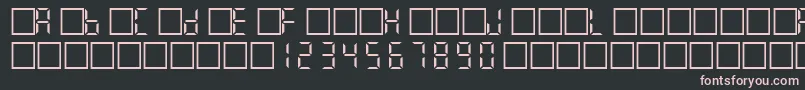 Filcd Font – Pink Fonts on Black Background