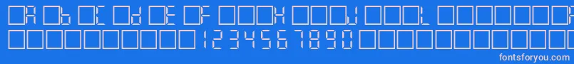 Filcd Font – Pink Fonts on Blue Background