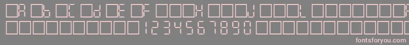Filcd Font – Pink Fonts on Gray Background