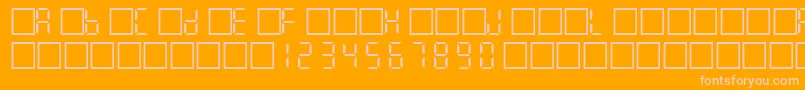 Filcd Font – Pink Fonts on Orange Background