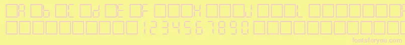 Filcd Font – Pink Fonts on Yellow Background
