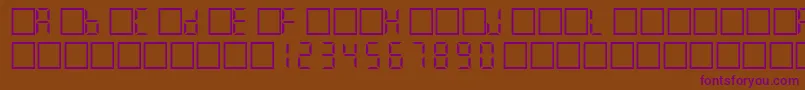 Filcd Font – Purple Fonts on Brown Background
