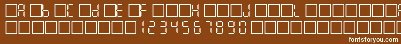 Filcd Font – White Fonts on Brown Background