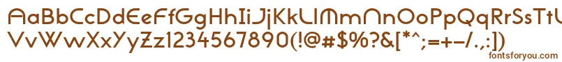 NeogothisadfstdDemibold-Schriftart – Braune Schriften auf weißem Hintergrund