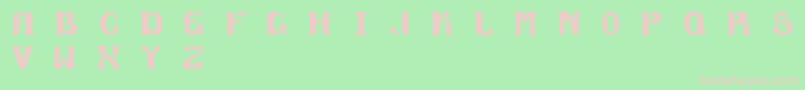 フォントMagklor6 – 緑の背景にピンクのフォント