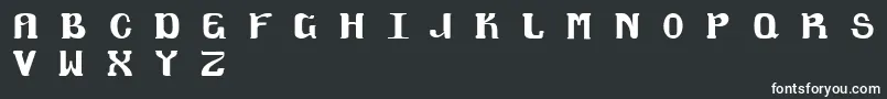 フォントMagklor6 – 黒い背景に白い文字