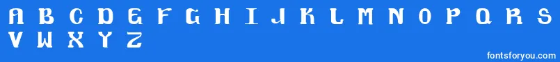 フォントMagklor6 – 青い背景に白い文字