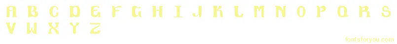 Magklor6 Font – Yellow Fonts on White Background