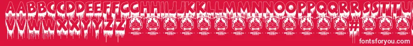 Merdeka Font – White Fonts on Red Background