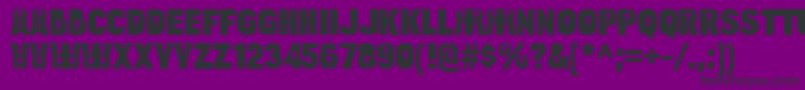 BulltoadquestionRegular Font – Black Fonts on Purple Background