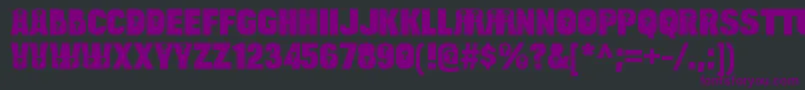 BulltoadquestionRegular Font – Purple Fonts on Black Background