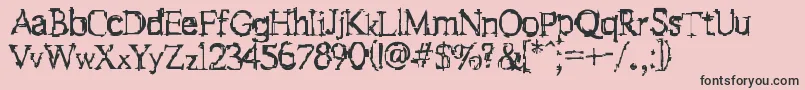 Fstein Font – Black Fonts on Pink Background