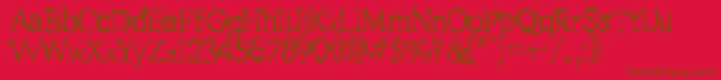 Fstein Font – Brown Fonts on Red Background