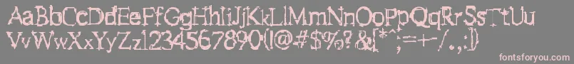 Fstein Font – Pink Fonts on Gray Background