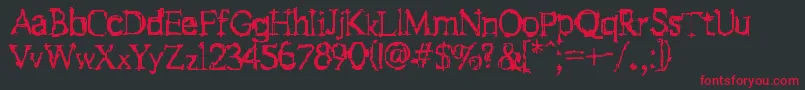 Fstein Font – Red Fonts on Black Background