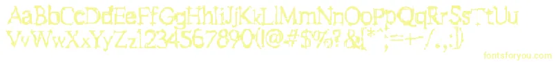 Шрифт Fstein – жёлтые шрифты