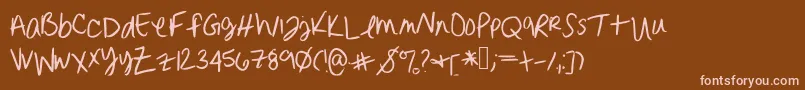 Más sobre la fuente Erinnhandwriting fuente Erinnhandwriting – Fuentes Rosadas Sobre Fondo Marrón