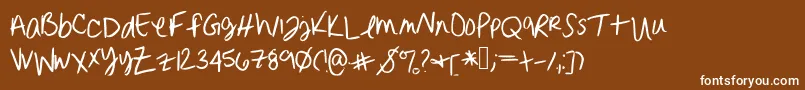 Más sobre la fuente Erinnhandwriting fuente Erinnhandwriting – Fuentes Blancas Sobre Fondo Marrón