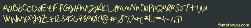 Más sobre la fuente Erinnhandwriting fuente Erinnhandwriting – Fuentes Amarillas Sobre Fondo Negro