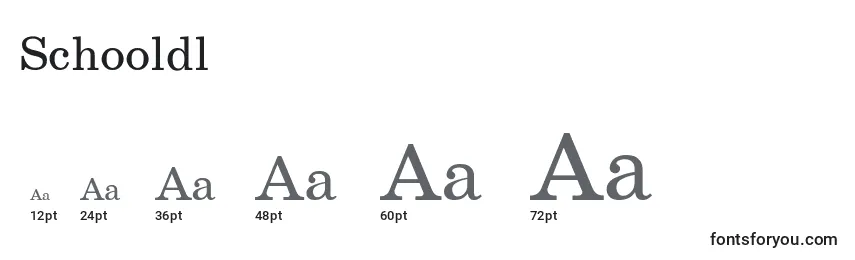 Schooldl Font Sizes