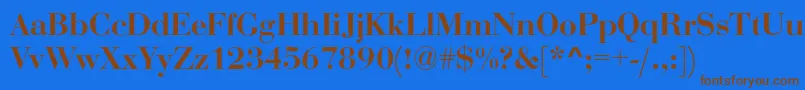 More about Rothni Font Rothni Font – Brown Fonts on Blue Background