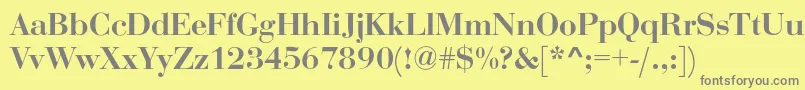 More about Rothni Font Rothni Font – Gray Fonts on Yellow Background