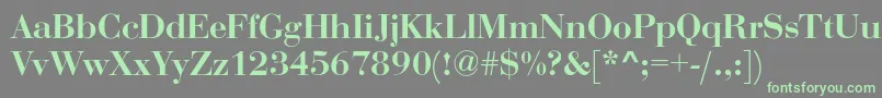 Rothni Font – Green Fonts on Gray Background