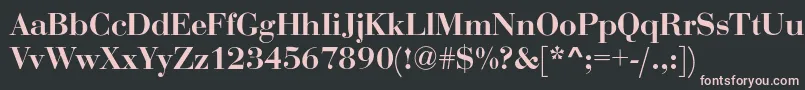 Rothni Font – Pink Fonts on Black Background