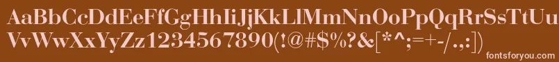Rothni Font – Pink Fonts on Brown Background