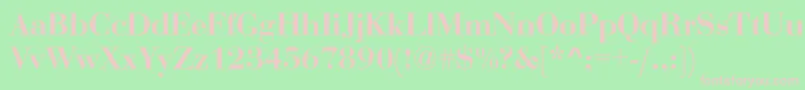 Rothni Font – Pink Fonts on Green Background