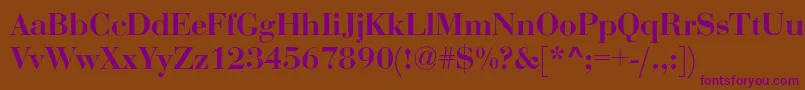 Rothni Font – Purple Fonts on Brown Background
