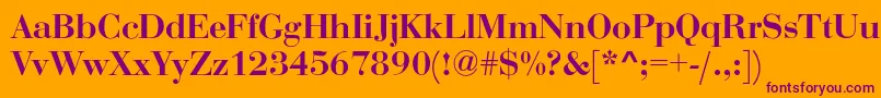 Rothni Font – Purple Fonts on Orange Background