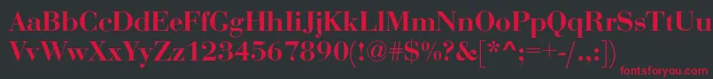 Rothni Font – Red Fonts on Black Background