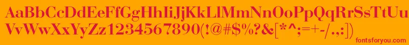 Rothni Font – Red Fonts on Orange Background
