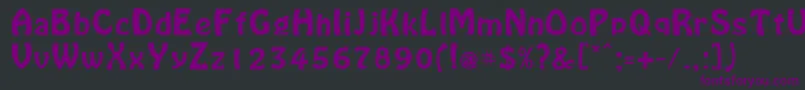 Lacosta Font – Purple Fonts on Black Background