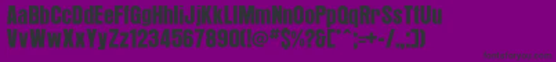 Arroyo Font – Black Fonts on Purple Background