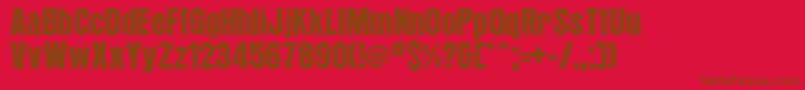 Arroyo Font – Brown Fonts on Red Background