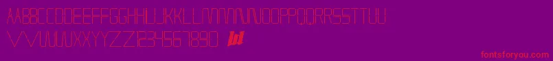 Heon Font – Red Fonts on Purple Background